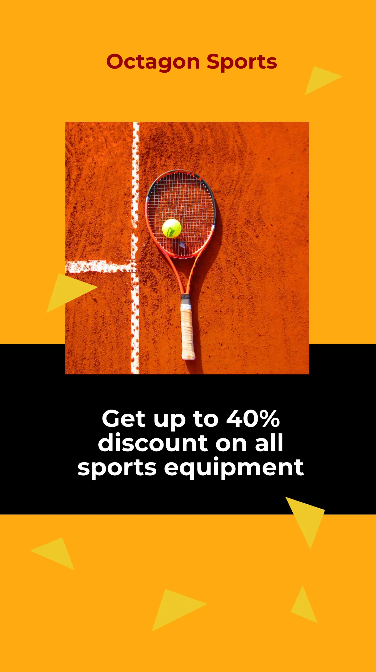 Free Sports equipment sale Instagram Story Template to Edit Online