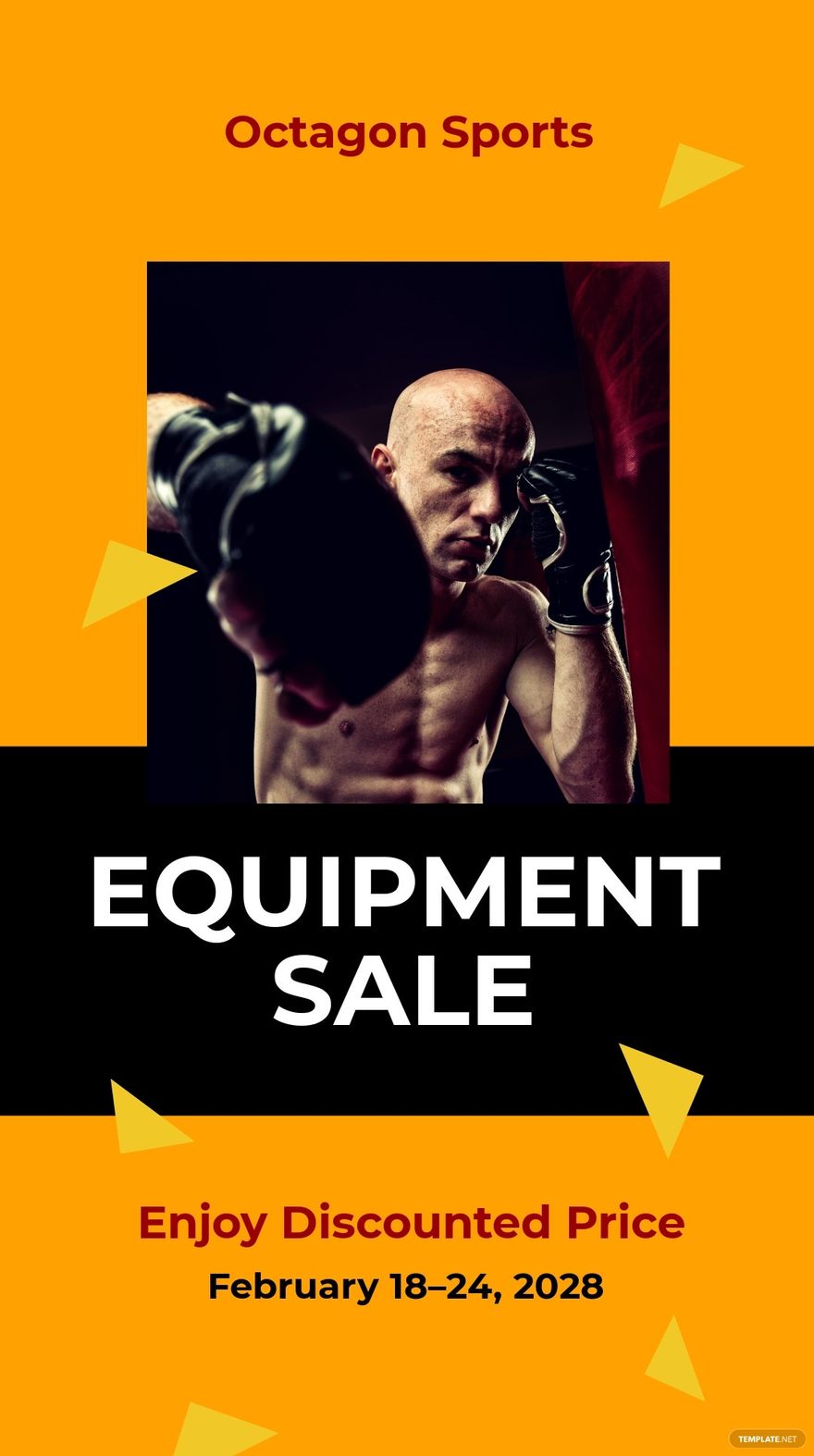 Free Sports equipment sale Whatsapp Post Template