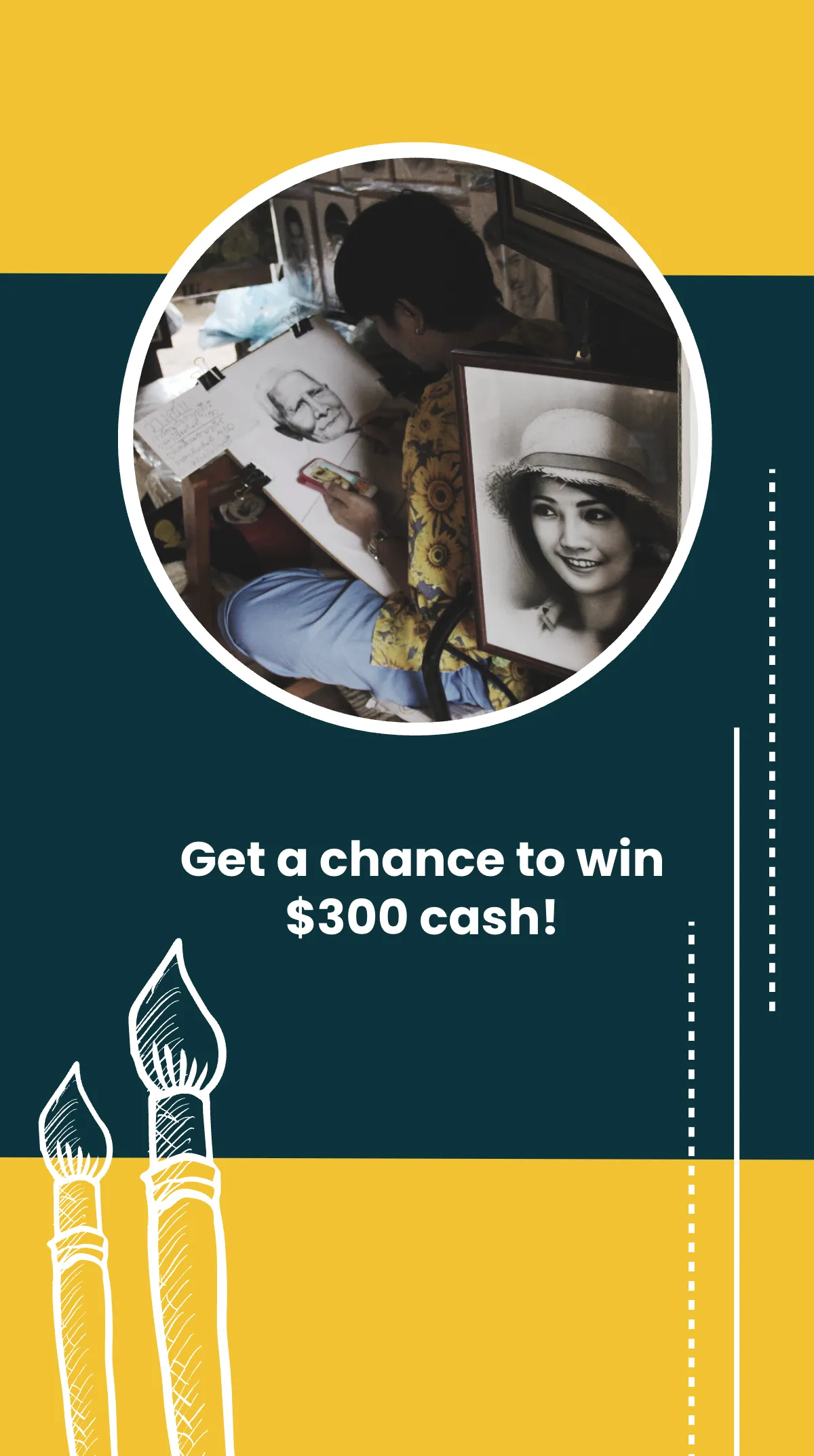 Free Art Contest Instagram Story Template to Edit Online