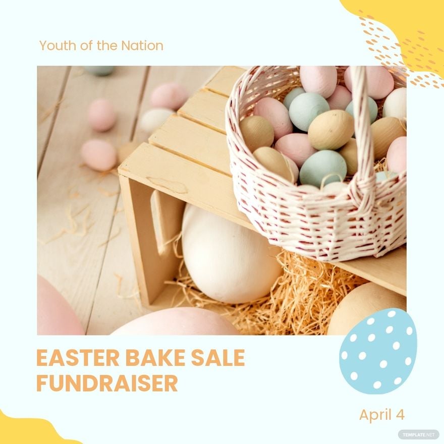 Free Easter Bake Sale Instagram Post Template