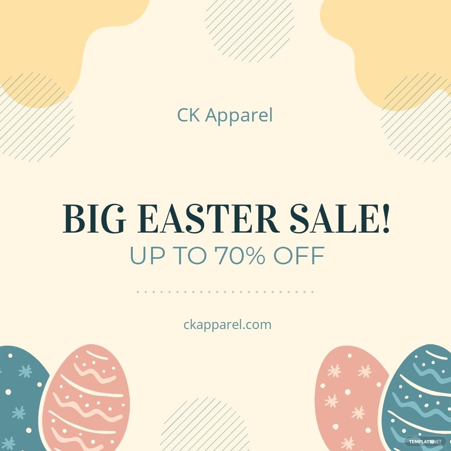 Free Easter Sale Instagram Post Template
