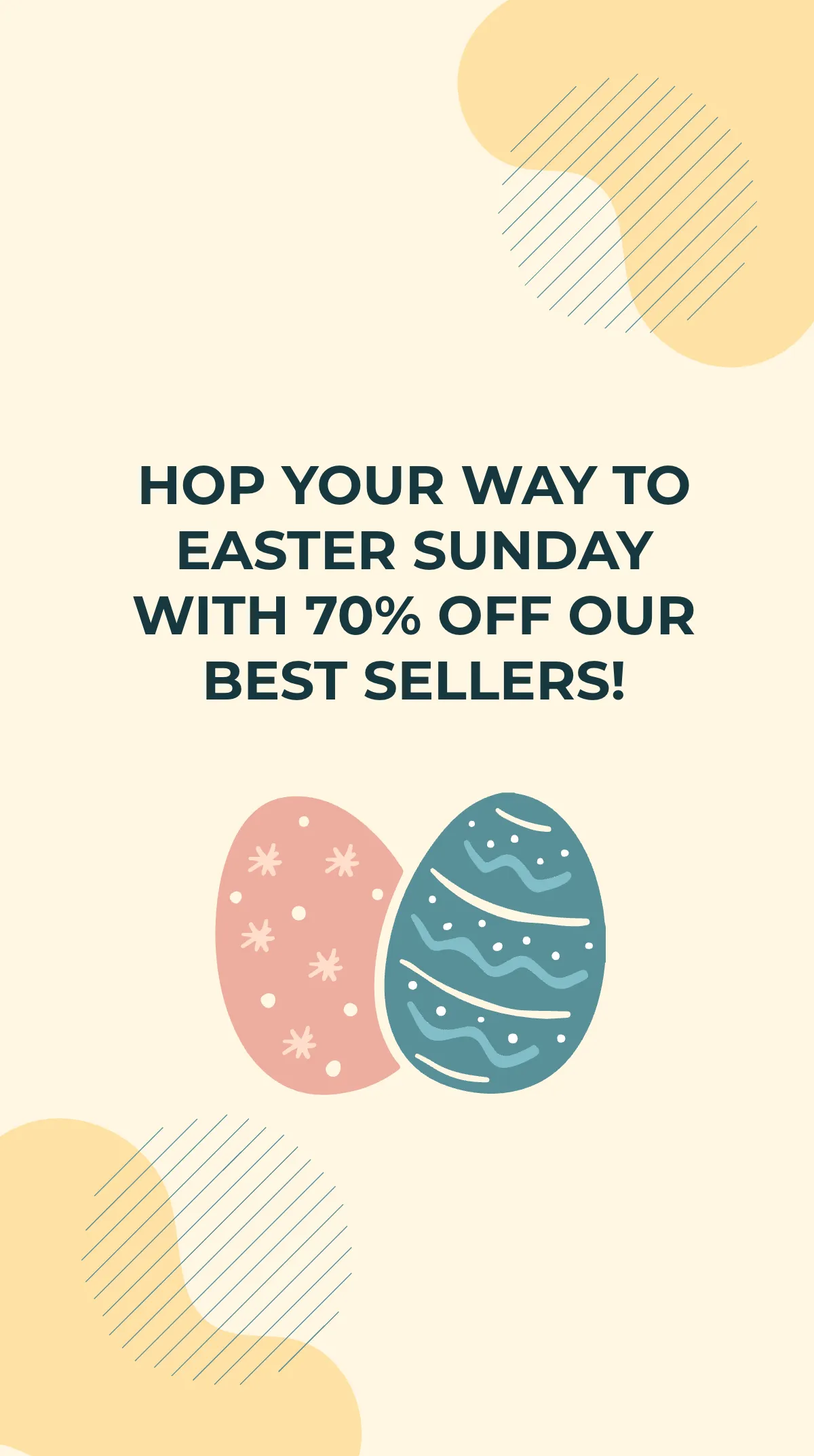 Free Easter Sale Instagram Story Template to Edit Online
