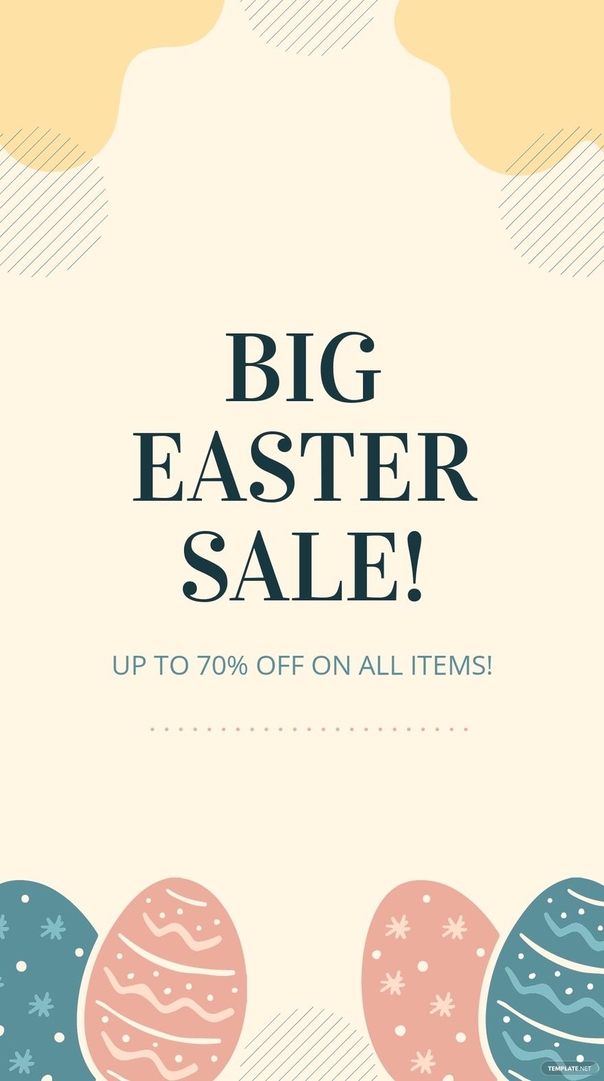 Free Easter Sale Whatsapp Post Template