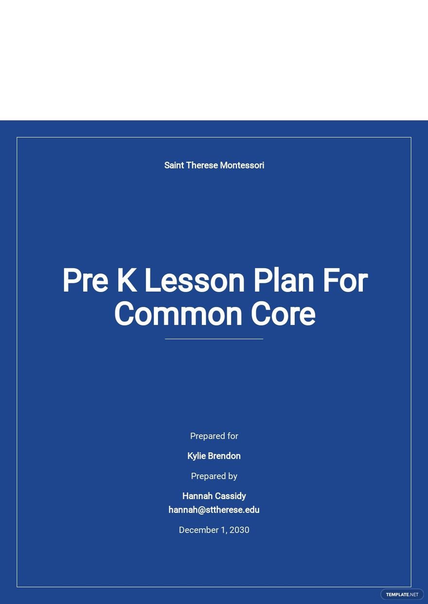 43 Pre K Common Core Lesson Plans Search Lesson Plans