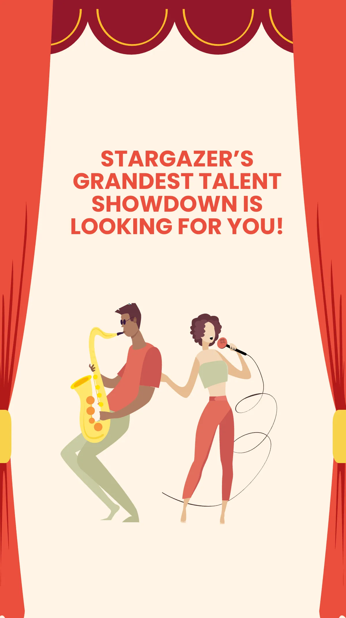 Free Talent Show Instagram Story Template to Edit Online