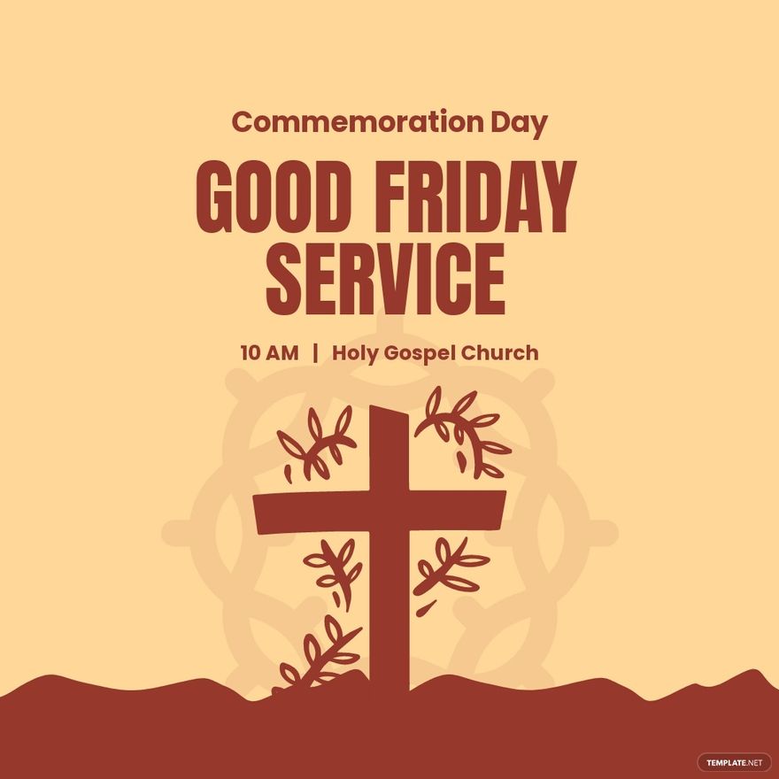 Good Friday Service Instagram Post Template
