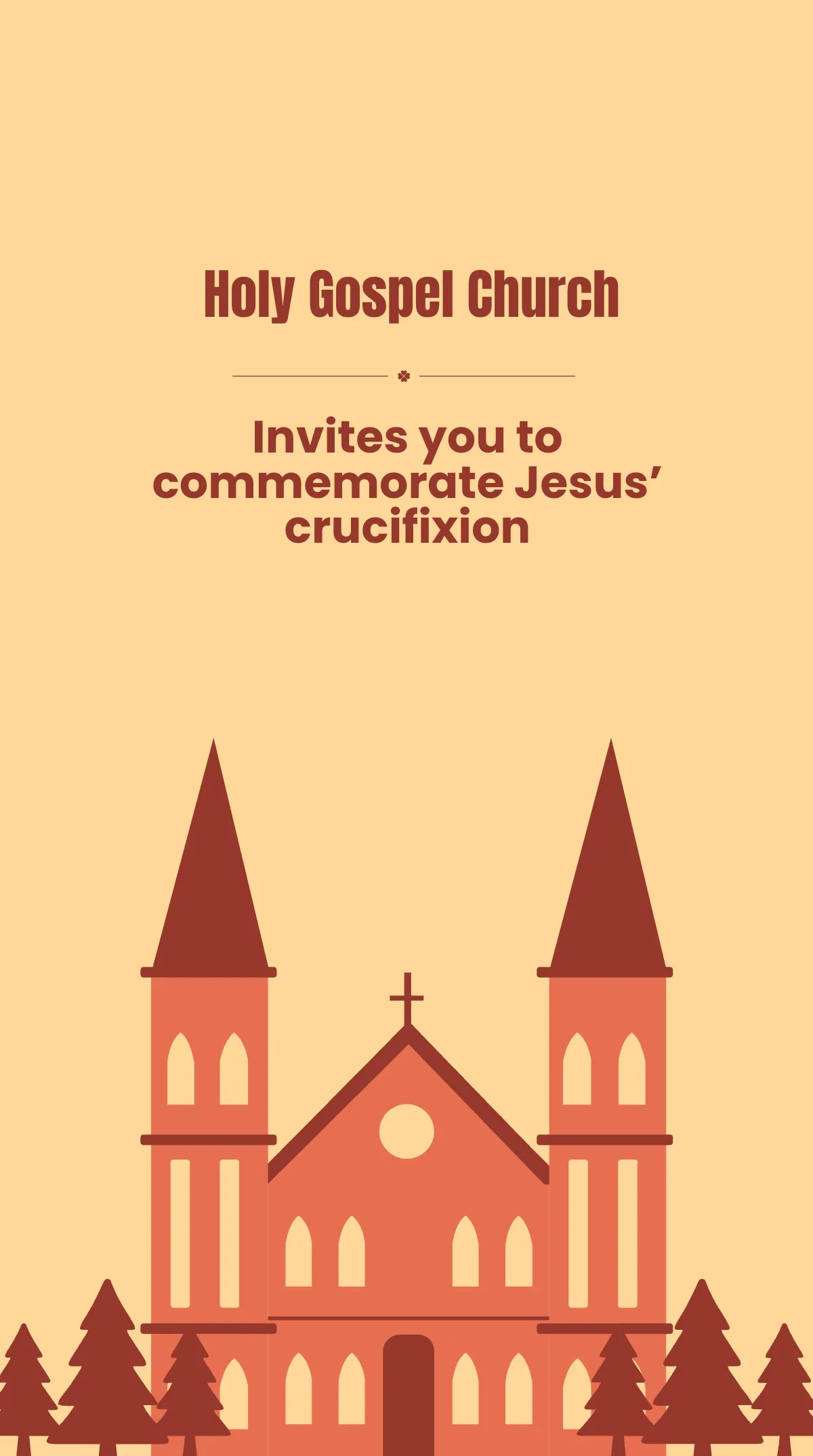 Free Good Friday Service Instagram Story Template to Edit Online