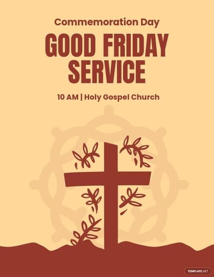 Good Friday Service Flyer Template
