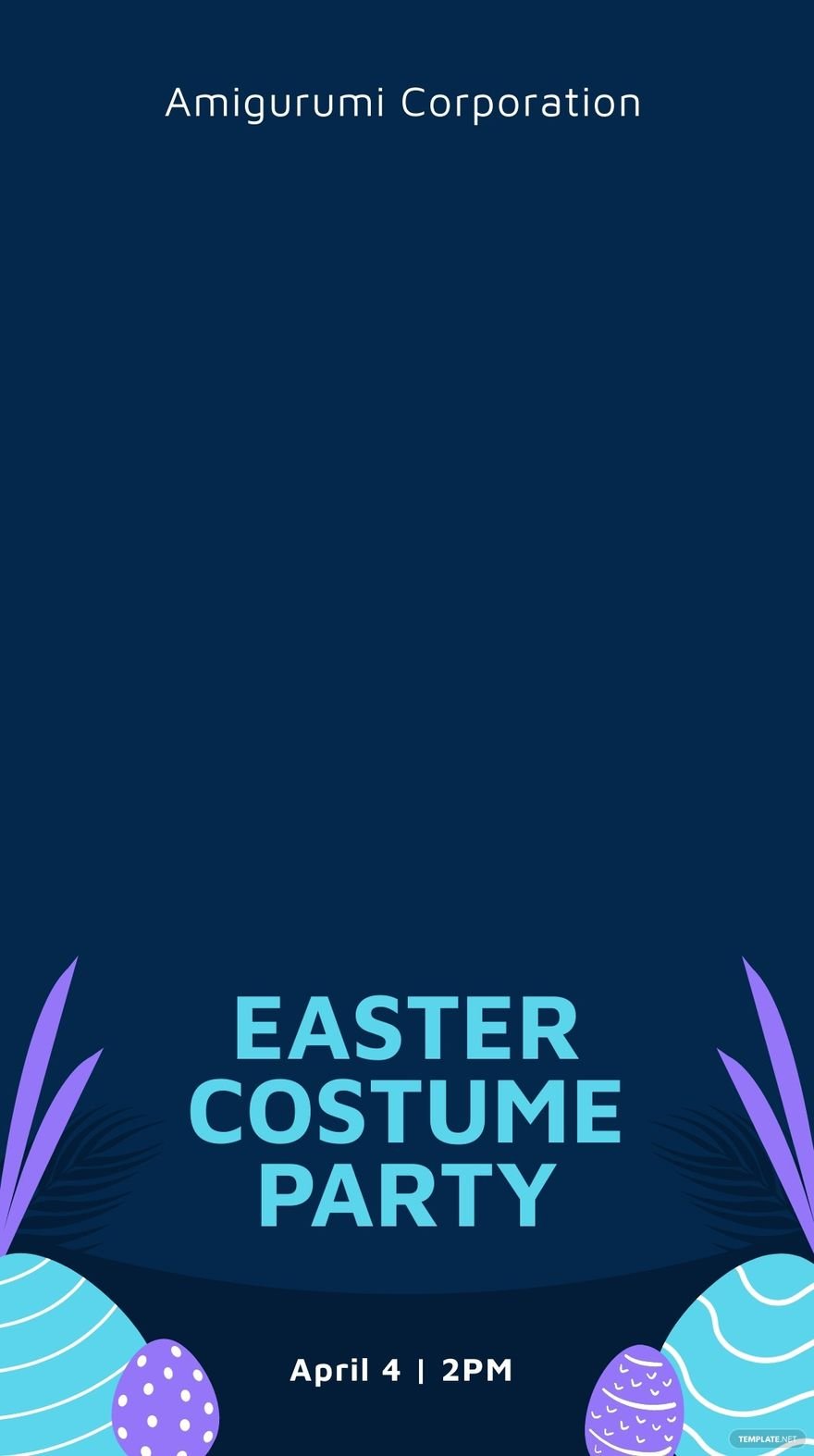 Easter Party Snapchat Geofilter Template.jpe