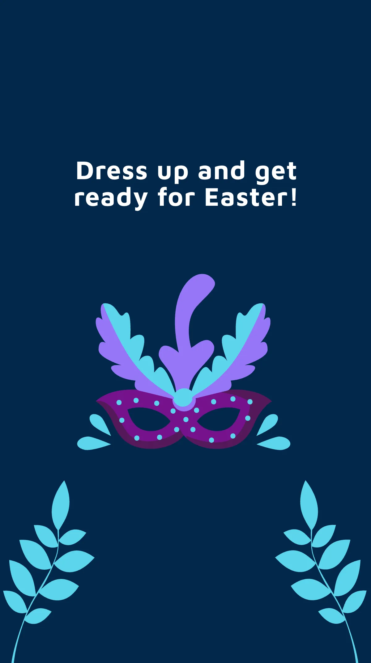 Free Easter Party Instagram Story Template to Edit Online