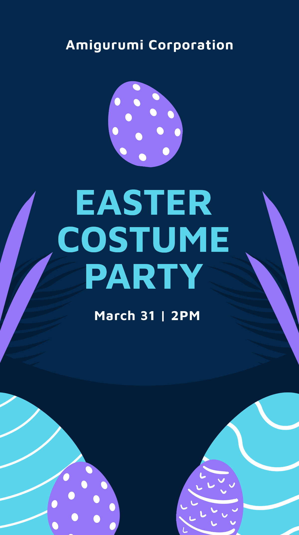 Easter Party Whatsapp Post Template