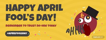 April Fools Day Facebook Cover Template