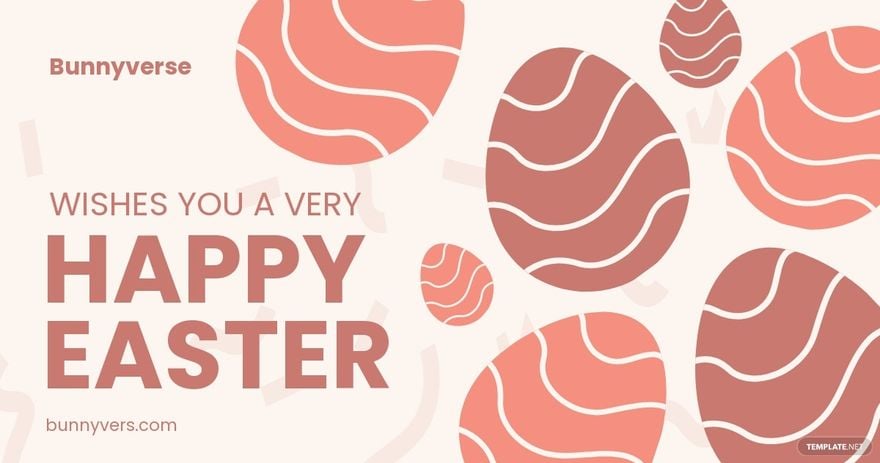 Free Happy Easter Facebook Post Template