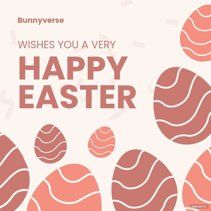 Free Happy Easter Instagram Post Template
