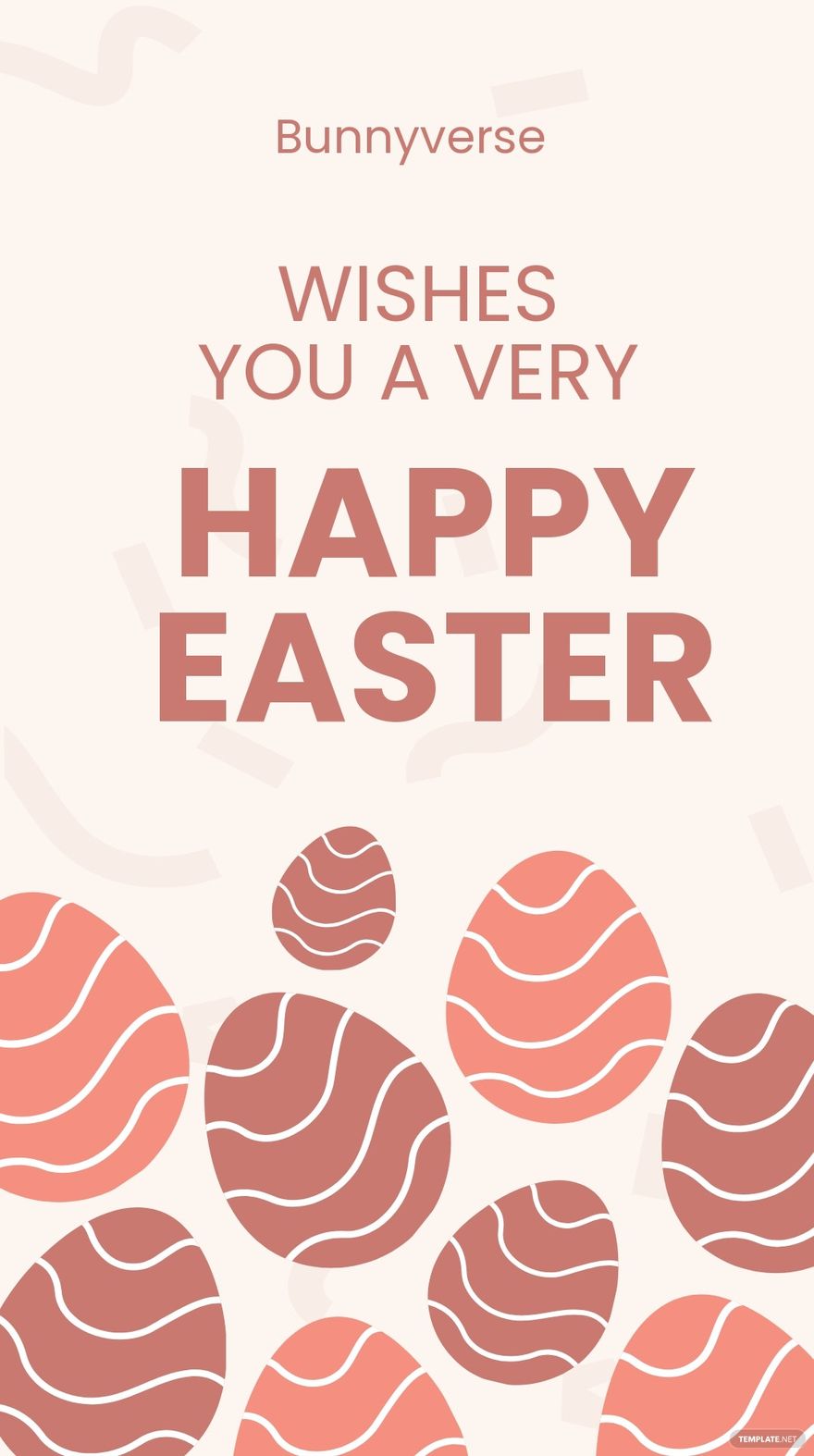 Free Happy Easter Whatsapp Post Template