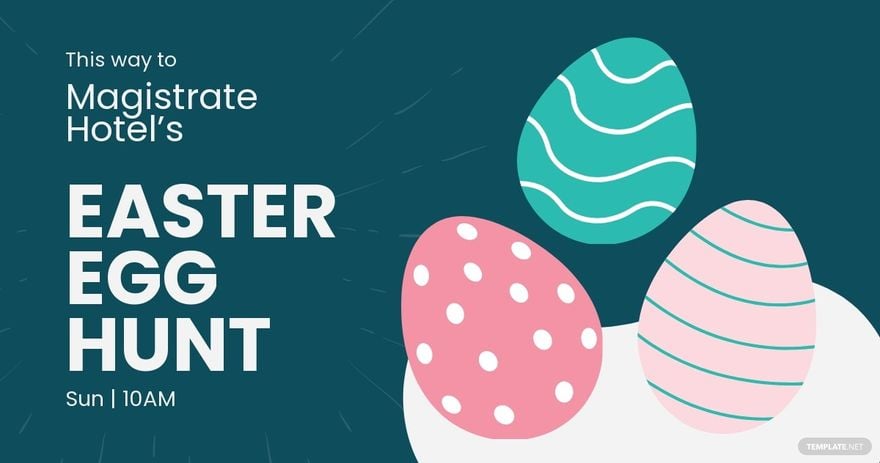Free Easter Egg Hunt Facebook Post Template