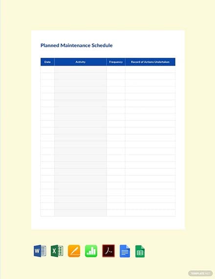 planned-maintenance-schedule-template