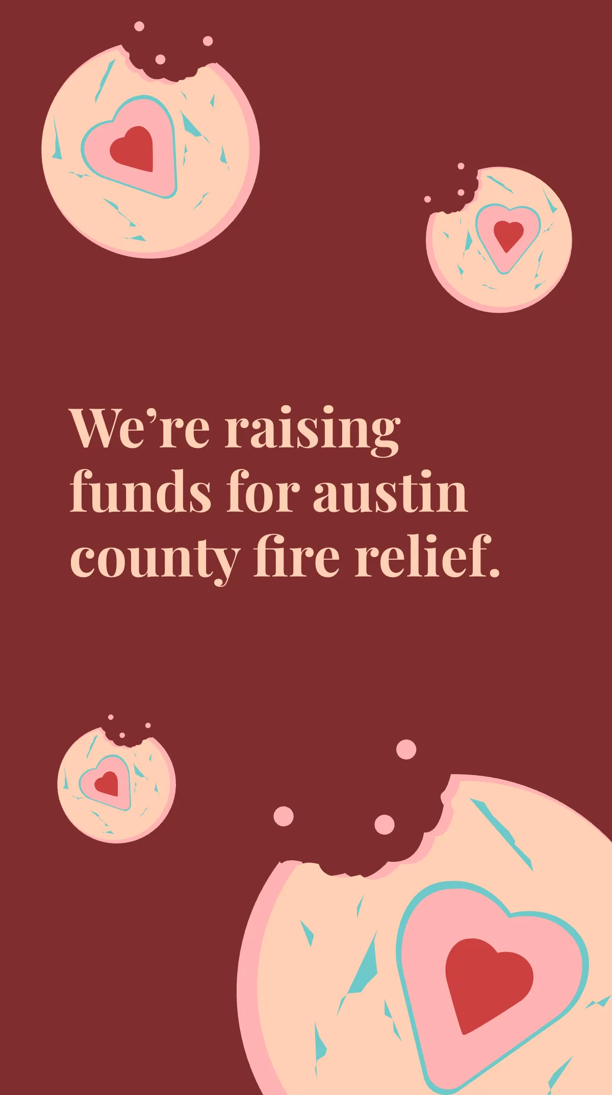 Free Bake Sale Fundraising Instagram Story Template to Edit Online