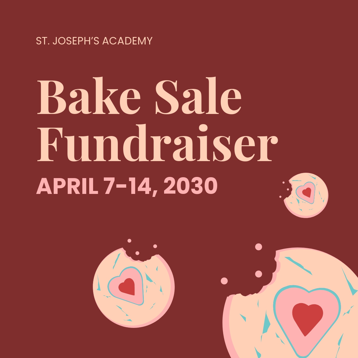 FREE Bake Sale Fundraising Template Download In JPG PNG Template