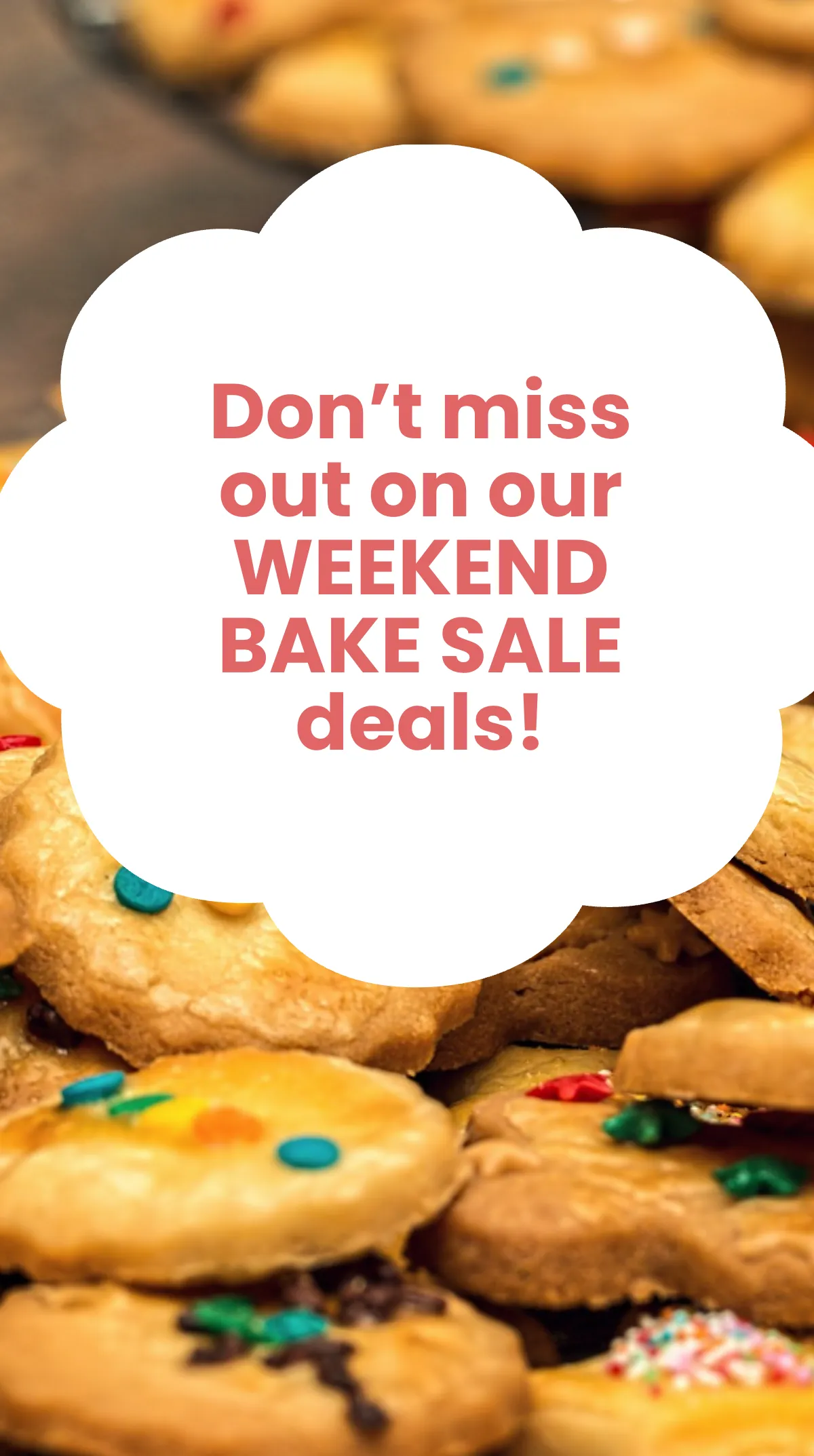 Free Weekend Bake Sale Instagram Story Template to Edit Online