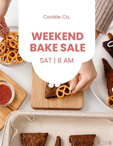 Weekend Bake Sale Flyer Template