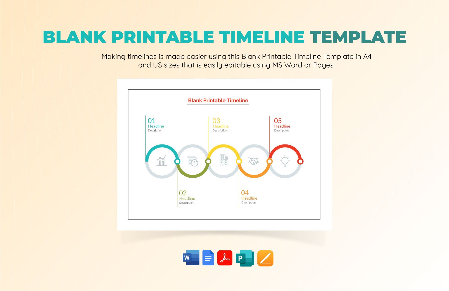 Blank Printable Timeline Template