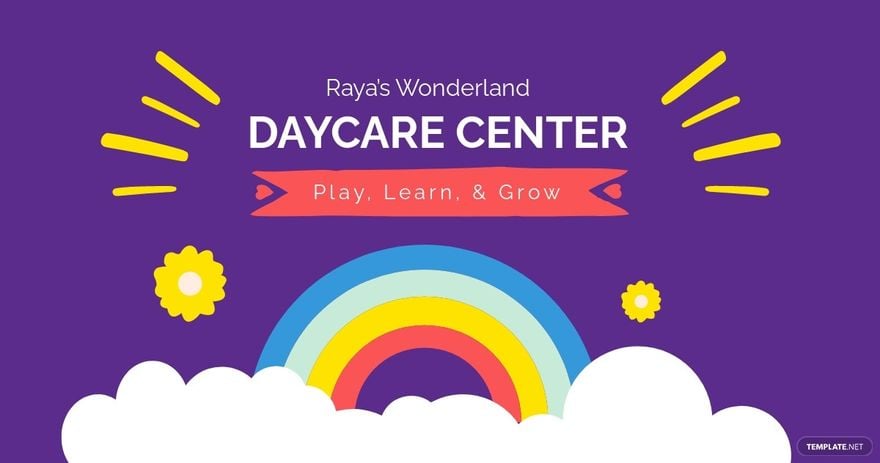 Free Daycare Centre Facebook Post Template