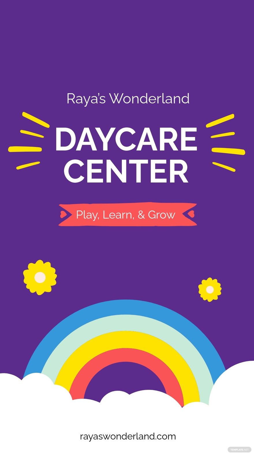 Free Daycare Centre Whatsapp Post Template
