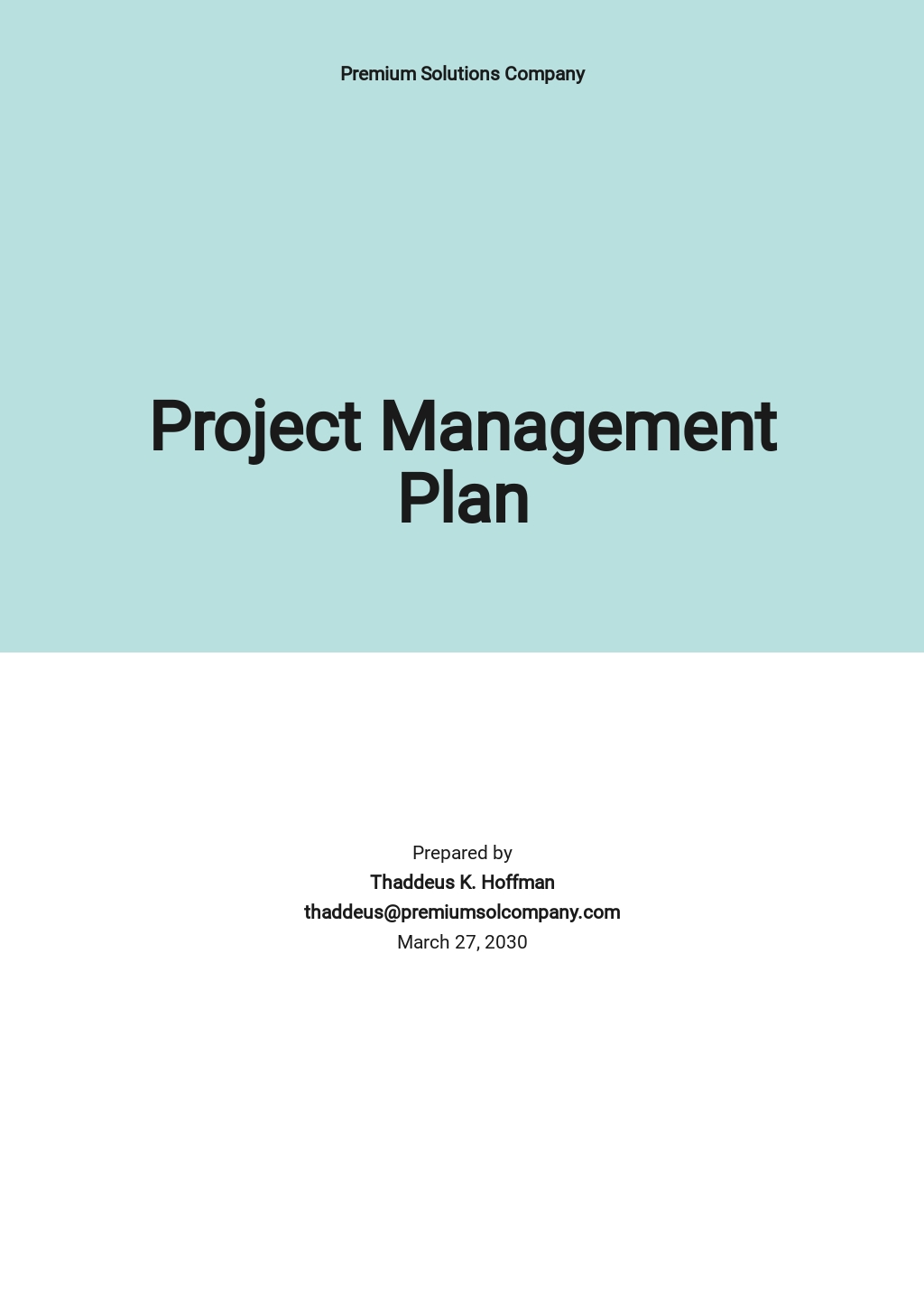 project management planning