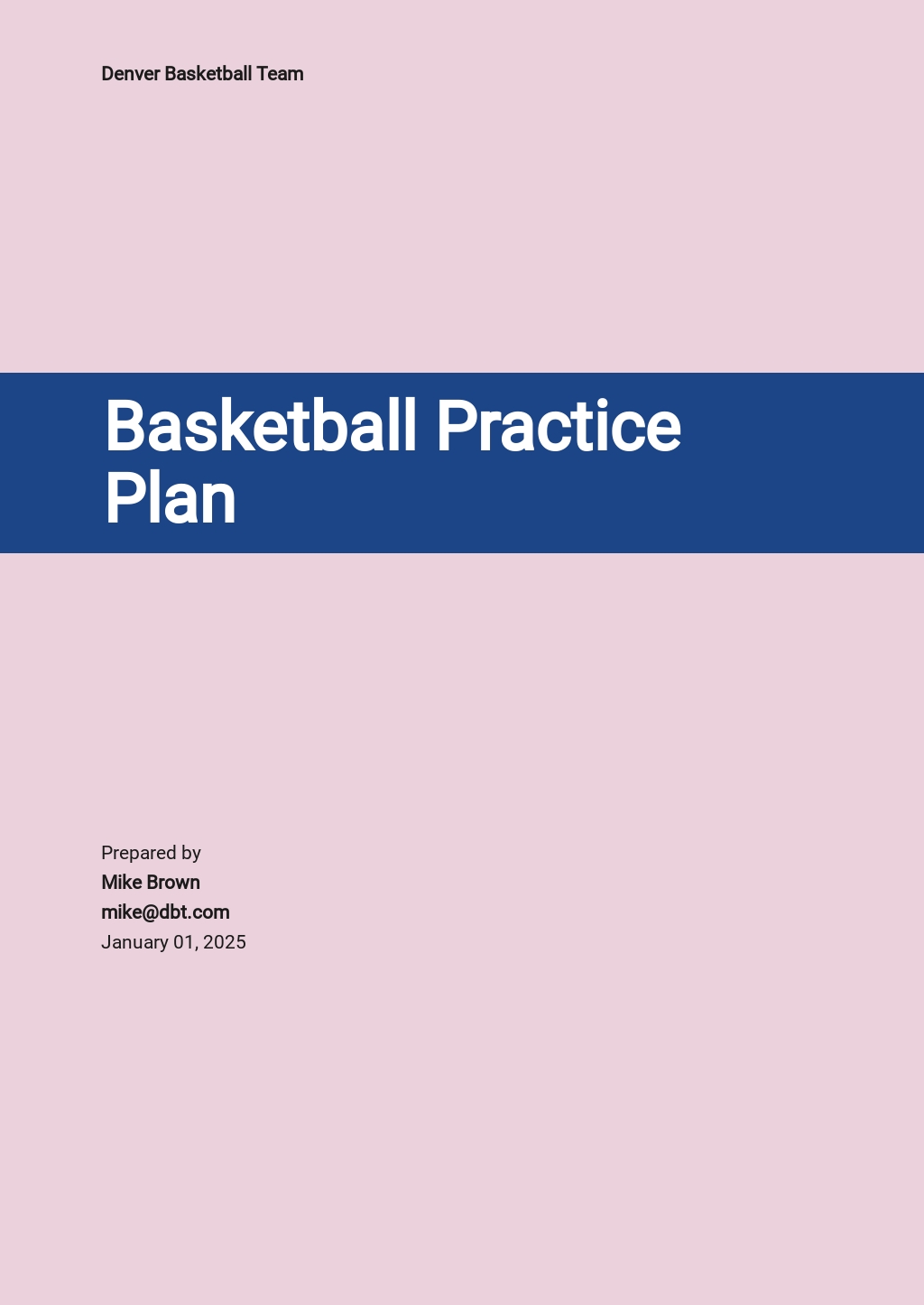 Practice Plan Template Google Docs Word Apple Pages PDF Template Practice Plan Template Google Docs Word Apple Pages PDF Template