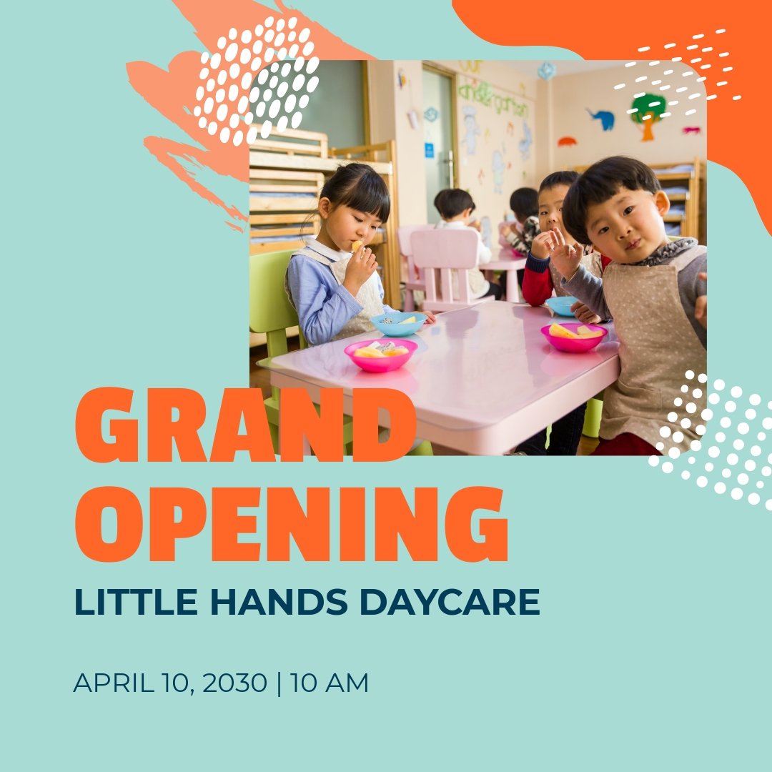 Day Care Opening Instagram Post Template