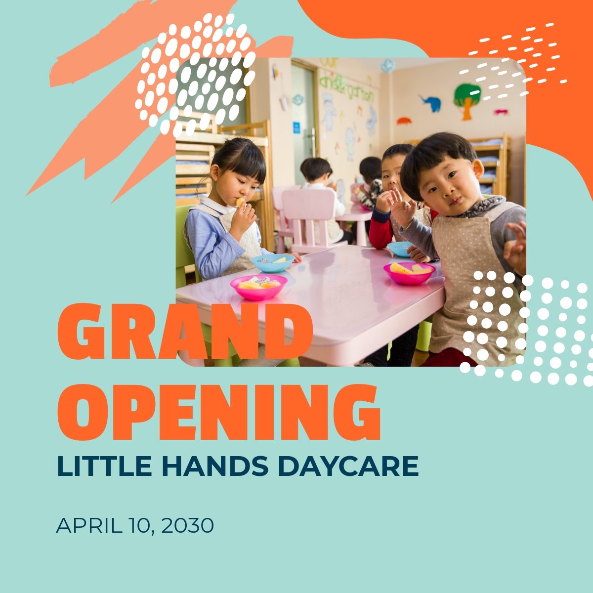Day Care Opening Linkedin Post Template