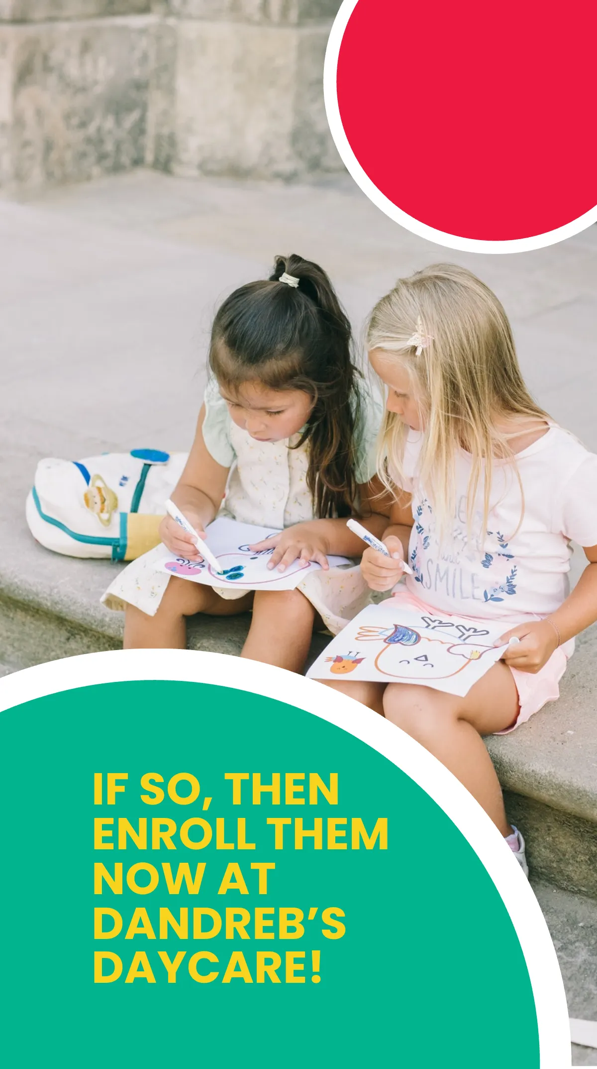 Free Daycare Enrolling Instagram Story Template to Edit Online