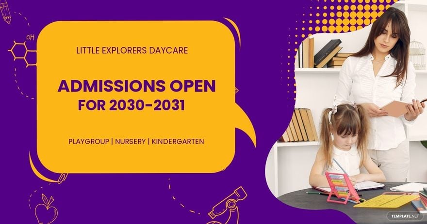 Daycare Admissions Open Facebook Post