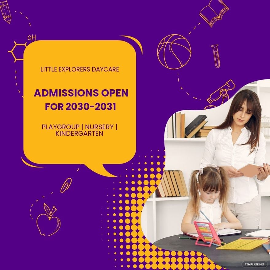 Daycare Admissions Open Linkedin Post