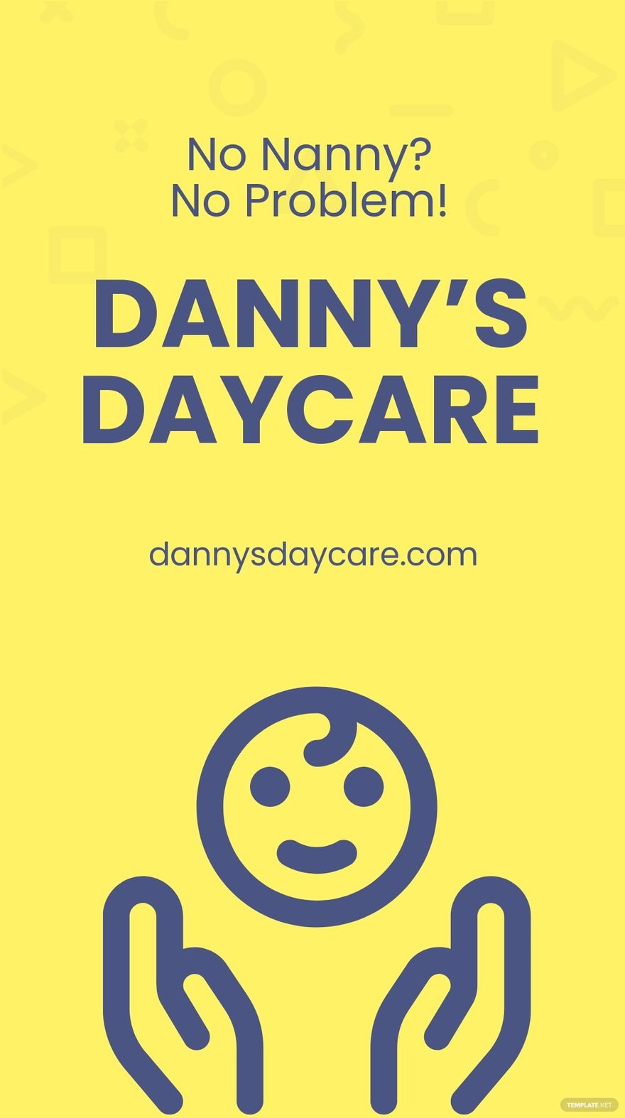 Free Daycare Services Whatsapp Post Template
