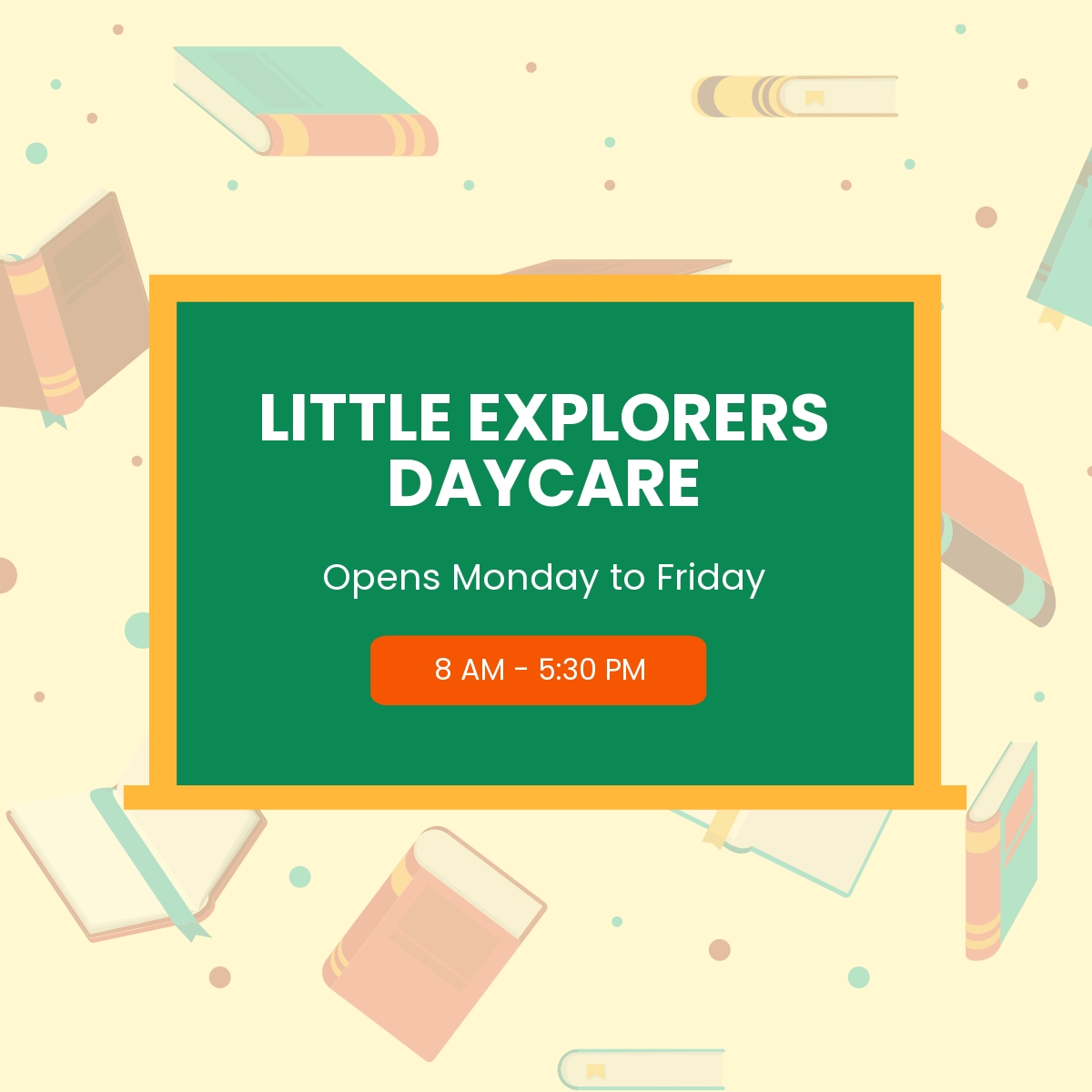 FREE Daycare Linkedin Post Template Download in JPG, PNG