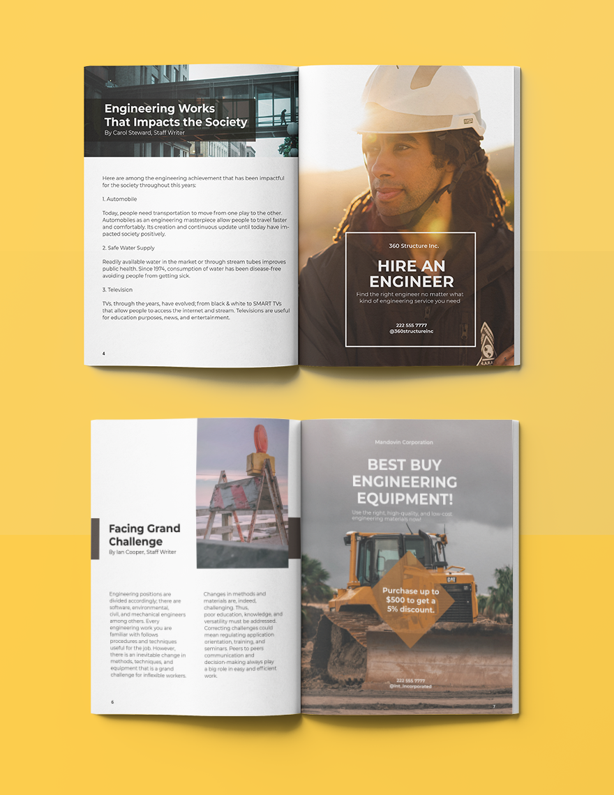 Engineering And Technology Magazine Template