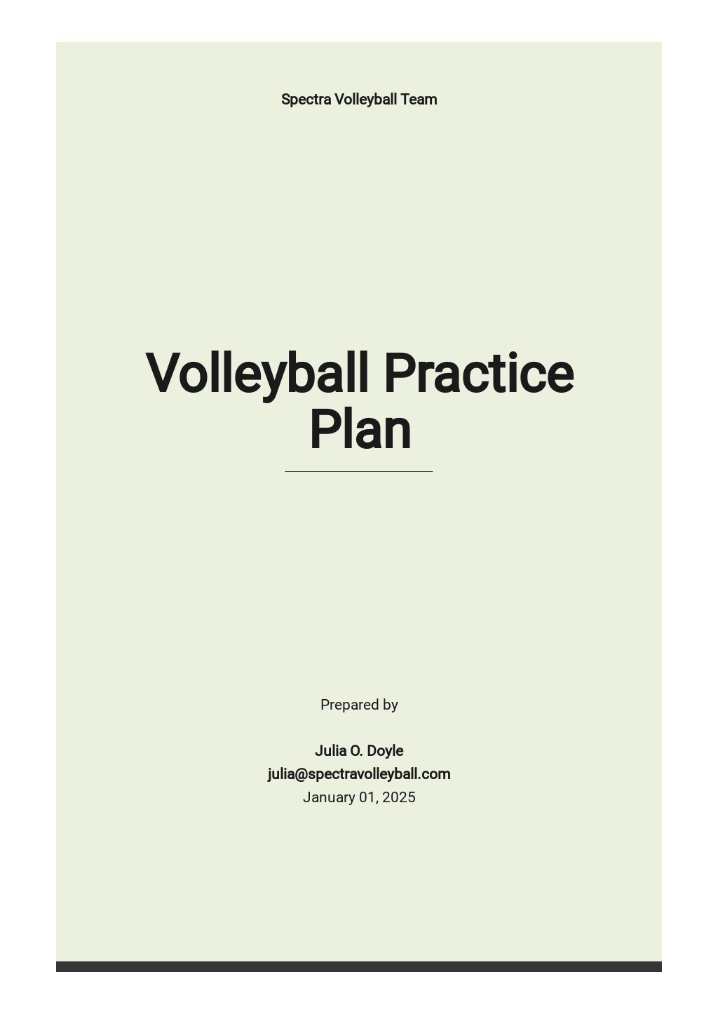 Free Volleyball Practice Plan Template Printable Form, Templates and