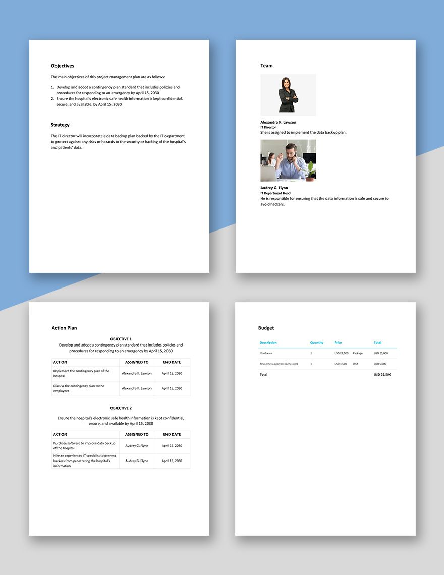 Medical Practice Contingency Plan Template