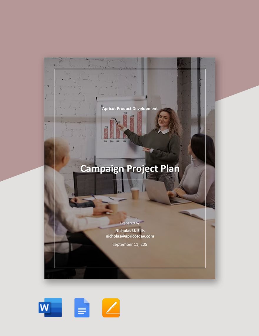 Campaign Project Plan Template