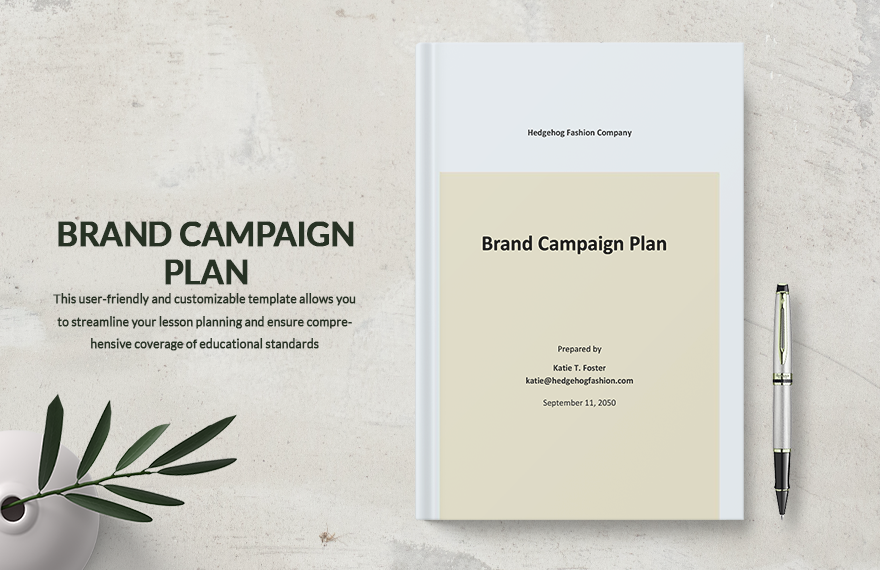 Brand Campaign Plan Template