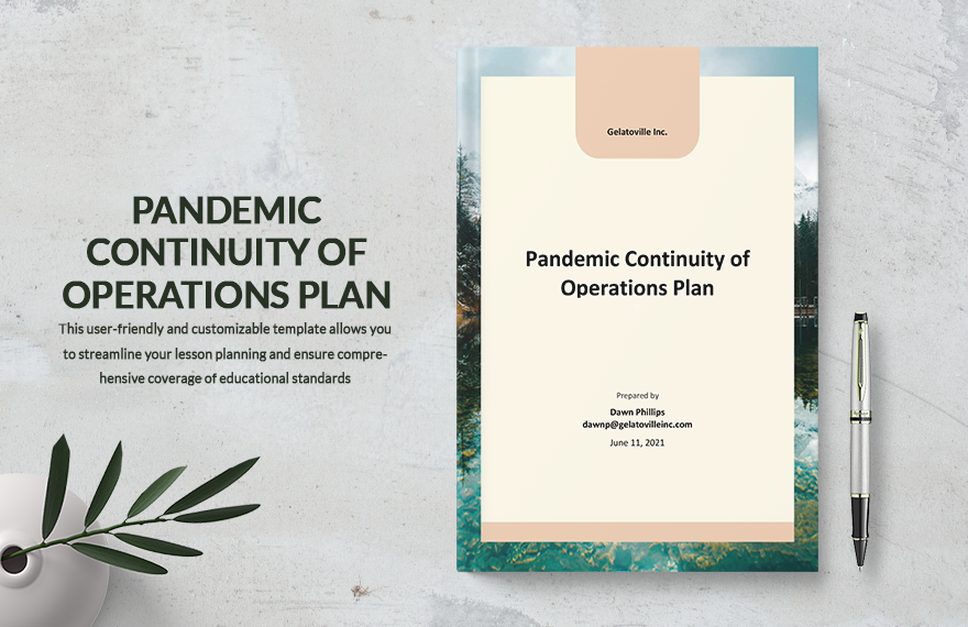 Pandemic Continuity of Operations Plan Template