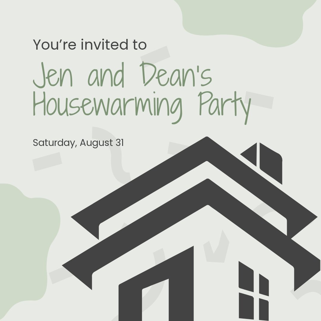 House Warming Invitation Instagram Post Template