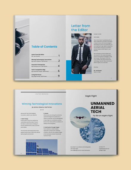 Technology Magazine Template - InDesign, Word, PDF | Template.net