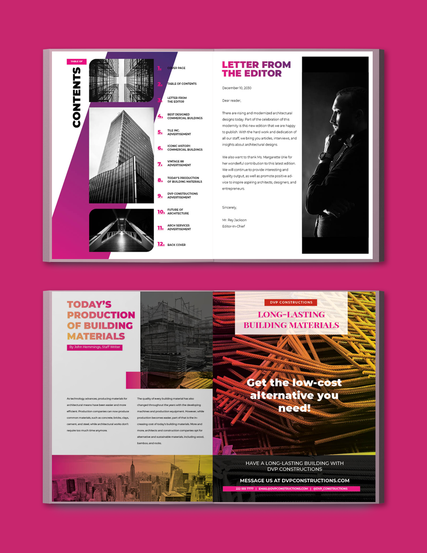 Commercial Architecture Magazine Template