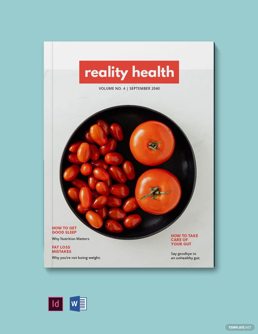 Health And Fitness Magazine Template