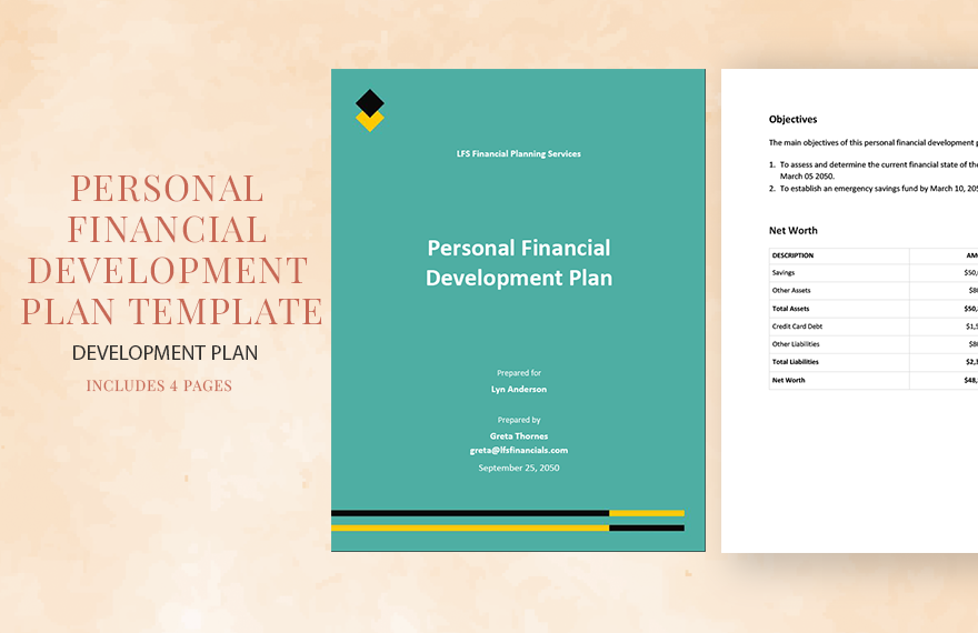 Personal Financial Development Plan Template