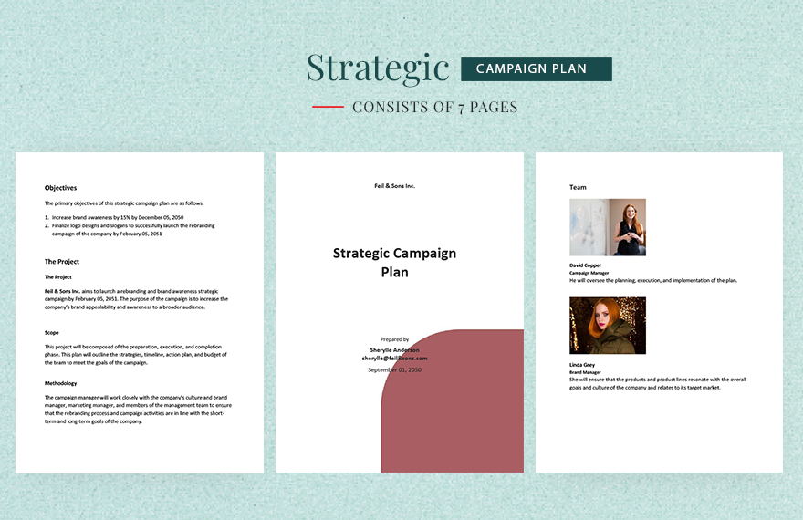 Strategic Campaign Plan Template