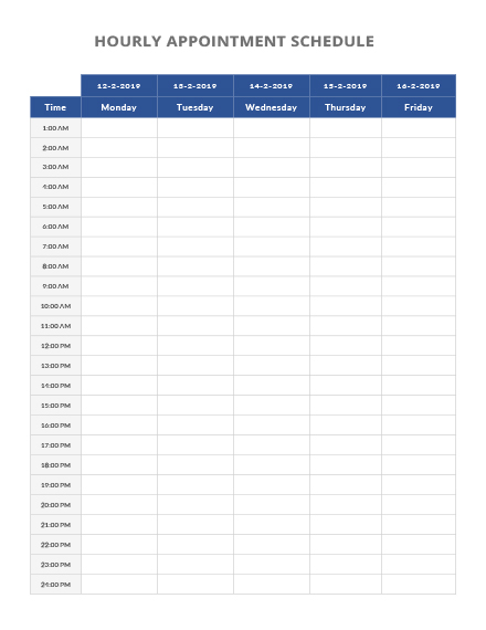 Free Doctor Appointment Schedule Template in Microsoft Word, Apple ...